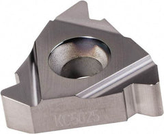 Kennametal - 27ER External Right Hand 4 API Rotary Shoulder Connections Laydown Threading Insert - Grade KC5025, AlTiN Coated Carbide, 15.88mm Inscribed Circle - Exact Tool & Supply