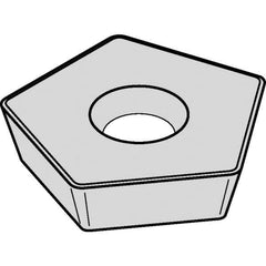 Kennametal - PDHX120420 Grade KC510M Carbide Milling Insert - TiAlN Finish, 3/16" Thick, 0.651" Inscribed Circle, 5/64" Corner Radius - Exact Tool & Supply