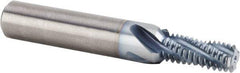 Kennametal - 9/16-12 UNC, 0.4646" Cutting Diam, 4 Flute, Solid Carbide Helical Flute Thread Mill - Internal Thread, 100mm OAL, 16mm Shank Diam - Exact Tool & Supply