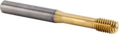 Kennametal - M10x1.50 Metric Coarse 6HX Modified Bottoming Thread Forming Tap - Solid Carbide, TiAlN Finish, 90mm OAL, 12mm Thread Length, Right Hand Thread, Series T391 - Exact Tool & Supply