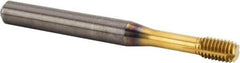 Kennametal - #6-32 UNC 3B Bottoming Thread Forming Tap - Solid Carbide, TiAlN Finish, 60mm OAL, 7mm Thread Length, Right Hand Thread, Series T391 - Exact Tool & Supply