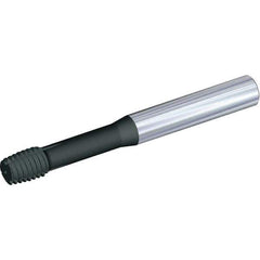 Kennametal - M8x1.25 Metric 6HX Bottoming Thread Forming Tap - Solid Carbide, CrC/C/TiN Finish, 80mm OAL, 10mm Thread Length, Right Hand Thread, Series T491 - Exact Tool & Supply