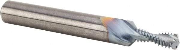 Kennametal - M5x0.80 Metric Coarse, 0.1591" Cutting Diam, 2 Flute, Solid Carbide Helical Flute Thread Mill - Internal Thread, 9.65mm LOC, 55mm OAL, 6mm Shank Diam - Exact Tool & Supply