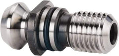 Kennametal - B Style, ISO40 Taper, M16x2 Thread, 45° Angle Radius, Standard Retention Knob - 1-3/4" OAL, 0.7402" Knob Diam, 0.6398" from Knob to Flange, 0.6688" Pilot Diam, 0.2953" Coolant Hole, Through Coolant - Exact Tool & Supply