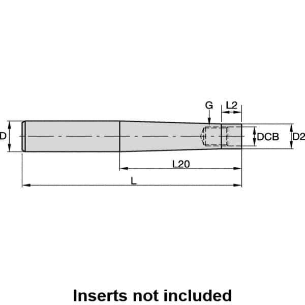 Kennametal - Modular End Mill Reductions & Extensions Type: End Mill Extension Shank Type: Screw-On Connection - Exact Tool & Supply