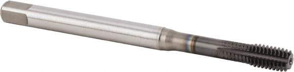 Kennametal - M6x1.00 Metric Coarse 6HX Modified Bottoming Thread Forming Tap - Vanadium High Speed Steel, Diamond-Like Carbon (DLC) Finish, 80mm OAL, 10mm Thread Length, Right Hand Thread, Series T623 - Exact Tool & Supply