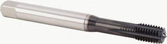 Kennametal - M8x1.00 Metric Fine 6HX Modified Bottoming Thread Forming Tap - Powdered Metal High Speed Steel, Diamond-Like Carbon (DLC) Finish, 90mm OAL, 10mm Thread Length, Right Hand Thread, Series T622 - Exact Tool & Supply
