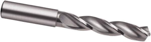 Guhring - 8.1mm 130° Solid Carbide Jobber Drill - Bright Finish, Right Hand Cut, Spiral Flute, 103mm OAL, Special Type Point - Exact Tool & Supply