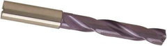 Guhring - 4.1mm 140° Solid Carbide Jobber Drill - nano-A Finish, Right Hand Cut, Spiral Flute, 74mm OAL, SU Point - Exact Tool & Supply