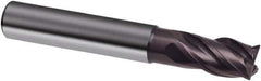 Guhring - 16mm, 22mm LOC, 16mm Shank Diam, 82mm OAL, 4 Flute, Solid Carbide Square End Mill - Single End, FIREX Finish, Spiral Flute, 35/38° Helix, Centercutting, Right Hand Cut, Right Hand Flute, Series 6706 - Exact Tool & Supply