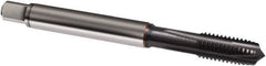 Guhring - M8x1.25 Metric, 4 Flute, TiCN Finish, Powdered Metal Spiral Point Tap - Plug Chamfer, Right Hand Thread, 90mm OAL, 6H Class of Fit, Series 2901 - Exact Tool & Supply