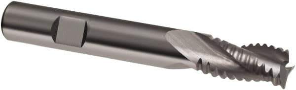 Guhring - 6mm, 13mm LOC, 6mm Shank Diam, 57mm OAL, 3 Flute, Solid Carbide Square End Mill - Single End, Uncoated, Spiral Flute, 30° Helix, Right Hand Cut, Right Hand Flute, Series 3127 - Exact Tool & Supply