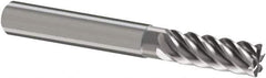 Guhring - 12mm, 26mm LOC, 12mm Shank Diam, 83mm OAL, 6 Flute, Solid Carbide Square End Mill - Single End, Uncoated, Spiral Flute, 45° Helix, Right Hand Cut, Right Hand Flute, Series 3112 - Exact Tool & Supply