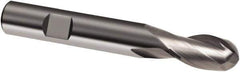 Guhring - 14mm, 22mm LOC, 14mm Shank Diam, 83mm OAL, 2 Flute, Solid Carbide Square End Mill - Single End, Uncoated, Spiral Flute, 30° Helix, Right Hand Cut, Right Hand Flute, Series 3024 - Exact Tool & Supply
