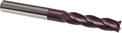 Guhring - 14mm, 45mm LOC, 14mm Shank Diam, 150mm OAL, 4 Flute, Solid Carbide Square End Mill - Single End, FIREX Finish, Spiral Flute, 30° Helix, Right Hand Cut, Right Hand Flute, Series 3023 - Exact Tool & Supply