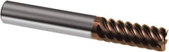 Guhring - 5/8", 1-1/4" LOC, 5/8" Shank Diam, 3-1/2" OAL, 6 Flute, Solid Carbide Square End Mill - Single End, nano-Si Finish, Spiral Flute, 45° Helix, Right Hand Cut, Right Hand Flute, Series 3084 - Exact Tool & Supply