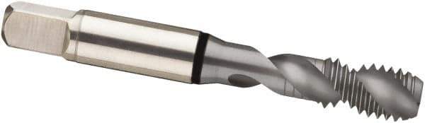 Guhring - #6-40 UNF 2 Flute 2B Modified Bottoming Spiral Flute Tap - Cobalt, MolyGlide Finish, 2" OAL, Right Hand Flute, Right Hand Thread, H2/H3, Series 3971 - Exact Tool & Supply