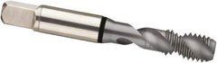 Guhring - #6-40 UNF 2 Flute 2B Modified Bottoming Spiral Flute Tap - Cobalt, MolyGlide Finish, 2" OAL, Right Hand Flute, Right Hand Thread, H2/H3, Series 3971 - Exact Tool & Supply