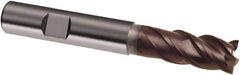 Guhring - 12mm, 26mm LOC, 12mm Shank Diam, 83mm OAL, 4 Flute, Solid Carbide Square End Mill - Single End, TiAlN Finish, Spiral Flute, 40/42° Helix, Centercutting, Right Hand Cut, Right Hand Flute, Series 3896 - Exact Tool & Supply