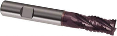 Guhring - 14mm, 26mm LOC, 14mm Shank Diam, 83mm OAL, 4 Flute, Solid Carbide Square End Mill - Single End, FIREX Finish, Spiral Flute, 30° Helix, Right Hand Cut, Right Hand Flute, Series 3888 - Exact Tool & Supply
