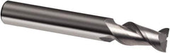 Guhring - 1/2", 2" LOC, 1/2" Shank Diam, 4-1/2" OAL, 2 Flute, Solid Carbide Square End Mill - Single End, Super-A Finish, Spiral Flute, 45° Helix, Right Hand Cut, Right Hand Flute, Series 3875 - Exact Tool & Supply