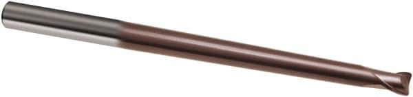 Guhring - 4mm, 4mm LOC, 6mm Shank Diam, 100mm OAL, 2 Flute, Solid Carbide Square End Mill - Single End, TiAlN Finish, Spiral Flute, 30° Helix, Right Hand Cut, Right Hand Flute, Series 3860 - Exact Tool & Supply