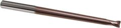 Guhring - 4mm, 4mm LOC, 6mm Shank Diam, 100mm OAL, 2 Flute, Solid Carbide Square End Mill - Single End, TiAlN Finish, Spiral Flute, 30° Helix, Right Hand Cut, Right Hand Flute, Series 3860 - Exact Tool & Supply