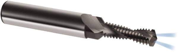 Guhring - M12x1.50 Metric Fine, 0.4134" Cutting Diam, 2 Flute, Solid Carbide Helical Flute Thread Mill - Internal Thread, 31.9mm LOC, 90mm OAL, 14mm Shank Diam - Exact Tool & Supply