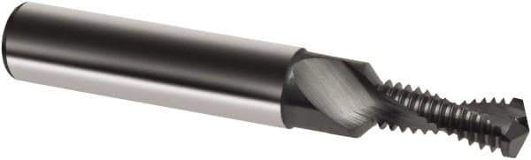 Guhring - M8x0.75 Metric Fine, 0.2854" Cutting Diam, 2 Flute, Solid Carbide Helical Flute Thread Mill - Internal Thread, 17.1mm LOC, 74mm OAL, 10mm Shank Diam - Exact Tool & Supply