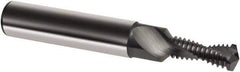 Guhring - M12x1.50 Metric Fine, 0.4134" Cutting Diam, 2 Flute, Solid Carbide Helical Flute Thread Mill - Internal Thread, 27.4mm LOC, 90mm OAL, 14mm Shank Diam - Exact Tool & Supply