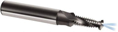 Guhring - M12x1.50 Metric Fine, 0.4134" Cutting Diam, 2 Flute, Solid Carbide Helical Flute Thread Mill - Internal Thread, 27.4mm LOC, 90mm OAL, 14mm Shank Diam - Exact Tool & Supply