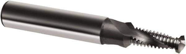 Guhring - M8x1.25 Metric, 0.2677" Cutting Diam, 2 Flute, Solid Carbide Helical Flute Thread Mill - Internal Thread, 18.7mm LOC, 74mm OAL, 10mm Shank Diam - Exact Tool & Supply