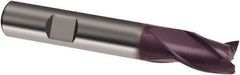 Guhring - 5mm, 6mm LOC, 6mm Shank Diam, 54mm OAL, 3 Flute, Solid Carbide Square End Mill - Single End, FIREX Finish, Spiral Flute, 30° Helix, Right Hand Cut, Right Hand Flute, Series 3719 - Exact Tool & Supply