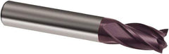 Guhring - 16mm, 22mm LOC, 16mm Shank Diam, 82mm OAL, 4 Flute, Solid Carbide Square End Mill - Single End, FIREX Finish, Spiral Flute, 30° Helix, Right Hand Cut, Right Hand Flute, Series 3637 - Exact Tool & Supply