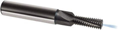 Guhring - 3/8-24 UNF, 0.313" Cutting Diam, 4 Flute, Solid Carbide Helical Flute Thread Mill - Internal Thread, 20.6mm LOC, 80mm OAL, 12mm Shank Diam - Exact Tool & Supply