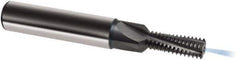 Guhring - 3/8-16 UNC, 0.2795" Cutting Diam, 4 Flute, Solid Carbide Helical Flute Thread Mill - Internal Thread, 21.4mm LOC, 80mm OAL, 12mm Shank Diam - Exact Tool & Supply