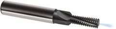 Guhring - M3x0.5 Metric, 0.0906" Cutting Diam, 3 Flute, Solid Carbide Helical Flute Thread Mill - Internal Thread, 6.7mm LOC, 48mm OAL, 6mm Shank Diam - Exact Tool & Supply