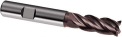 Guhring - 16mm, 32mm LOC, 15mm Shank Diam, 92mm OAL, 4 Flute, Solid Carbide Square End Mill - Single End, Super-A Finish, Spiral Flute, 35/38° Helix, Centercutting, Right Hand Cut, Right Hand Flute, Series 3499 - Exact Tool & Supply