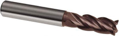 Guhring - 16mm, 32mm LOC, 15mm Shank Diam, 92mm OAL, 4 Flute, Solid Carbide Square End Mill - Single End, Super-A Finish, Spiral Flute, 35/38° Helix, Centercutting, Right Hand Cut, Right Hand Flute, Series 3498 - Exact Tool & Supply
