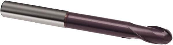 Guhring - 16mm, 24mm LOC, 16mm Shank Diam, 150mm OAL, 2 Flute, Solid Carbide Square End Mill - Single End, FIREX Finish, Spiral Flute, 30° Helix, Right Hand Cut, Right Hand Flute, Series 3360 - Exact Tool & Supply