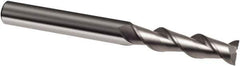 Guhring - 12mm, 45mm LOC, 12mm Shank Diam, 150mm OAL, 2 Flute, Solid Carbide Square End Mill - Single End, Uncoated, Spiral Flute, 45° Helix, Right Hand Cut, Right Hand Flute, Series 3358 - Exact Tool & Supply