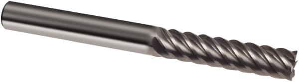 Guhring - 20mm, 65mm LOC, 20mm Shank Diam, 150mm OAL, 8 Flute, Solid Carbide Square End Mill - Single End, Uncoated, Spiral Flute, 45° Helix, Right Hand Cut, Right Hand Flute, Series 3312 - Exact Tool & Supply