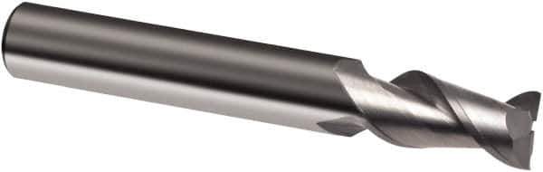 Guhring - 18mm, 26mm LOC, 18mm Shank Diam, 92mm OAL, 2 Flute, Solid Carbide Square End Mill - Single End, Uncoated, Spiral Flute, 45° Helix, Right Hand Cut, Right Hand Flute, Series 3309 - Exact Tool & Supply