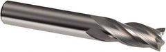 Guhring - 16mm, 32mm LOC, 16mm Shank Diam, 92mm OAL, 4 Flute, Solid Carbide Square End Mill - Single End, Uncoated, Spiral Flute, 30° Helix, Right Hand Cut, Right Hand Flute, Series 3304 - Exact Tool & Supply