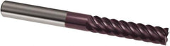 Guhring - 5/8", 2-1/4" LOC, 5/8" Shank Diam, 5" OAL, 6 Flute, Solid Carbide Square End Mill - Single End, FIREX Finish, Spiral Flute, 45° Helix, Right Hand Cut, Right Hand Flute, Series 3181 - Exact Tool & Supply