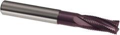 Guhring - 3/4", 1-1/2" LOC, 3/4" Shank Diam, 5" OAL, 4 Flute, Solid Carbide Square End Mill - Single End, FIREX Finish, Spiral Flute, 20° Helix, Right Hand Cut, Right Hand Flute, Series 3190 - Exact Tool & Supply