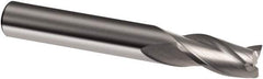 Guhring - 5/8", 1-1/4" LOC, 5/8" Shank Diam, 3-1/2" OAL, 3 Flute, Solid Carbide Square End Mill - Single End, Uncoated, Spiral Flute, 30° Helix, Right Hand Cut, Right Hand Flute, Series 3168 - Exact Tool & Supply