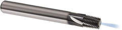 Guhring - 1/16-27 NPTF, 0.2323" Cutting Diam, 3 Flute, Solid Carbide Helical Flute Thread Mill - Internal Thread, 9.9mm LOC, 54mm OAL, 8mm Shank Diam - Exact Tool & Supply