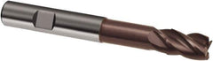 Guhring - 6mm, 10mm LOC, 6mm Shank Diam, 65mm OAL, 4 Flute, Solid Carbide Square End Mill - Single End, Nano-A Finish, Spiral Flute, 36/38° Helix, Centercutting, Right Hand Cut, Right Hand Flute, Series 3807 - Exact Tool & Supply