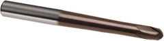 Guhring - 12mm, 10mm LOC, 16mm Shank Diam, 150mm OAL, 2 Flute, Solid Carbide Square End Mill - Single End, TiAlN Finish, Spiral Flute, 30° Helix, Right Hand Cut, Right Hand Flute, Series 3849 - Exact Tool & Supply